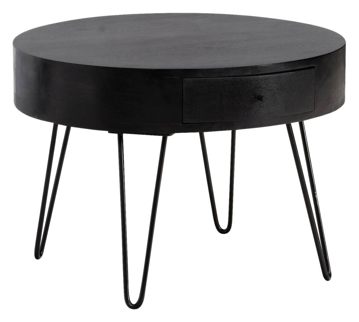 Wohnling Couchtisch schwarz Mango B/H/T: ca. 60x43x60 cm