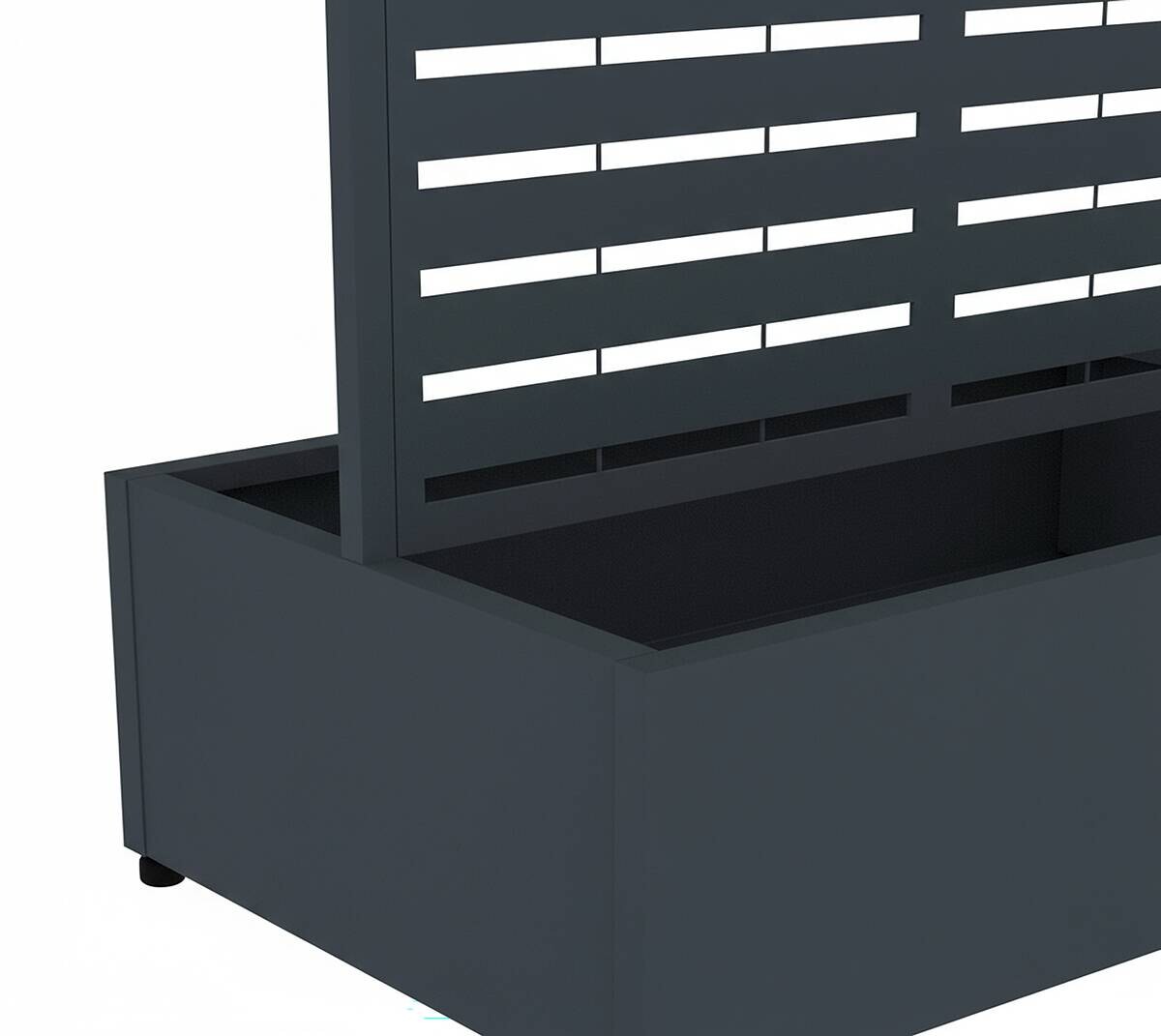 Westmann Pflanzkasten Dekora anthrazit Stahl B/H/L: ca. 90x180x60 cm