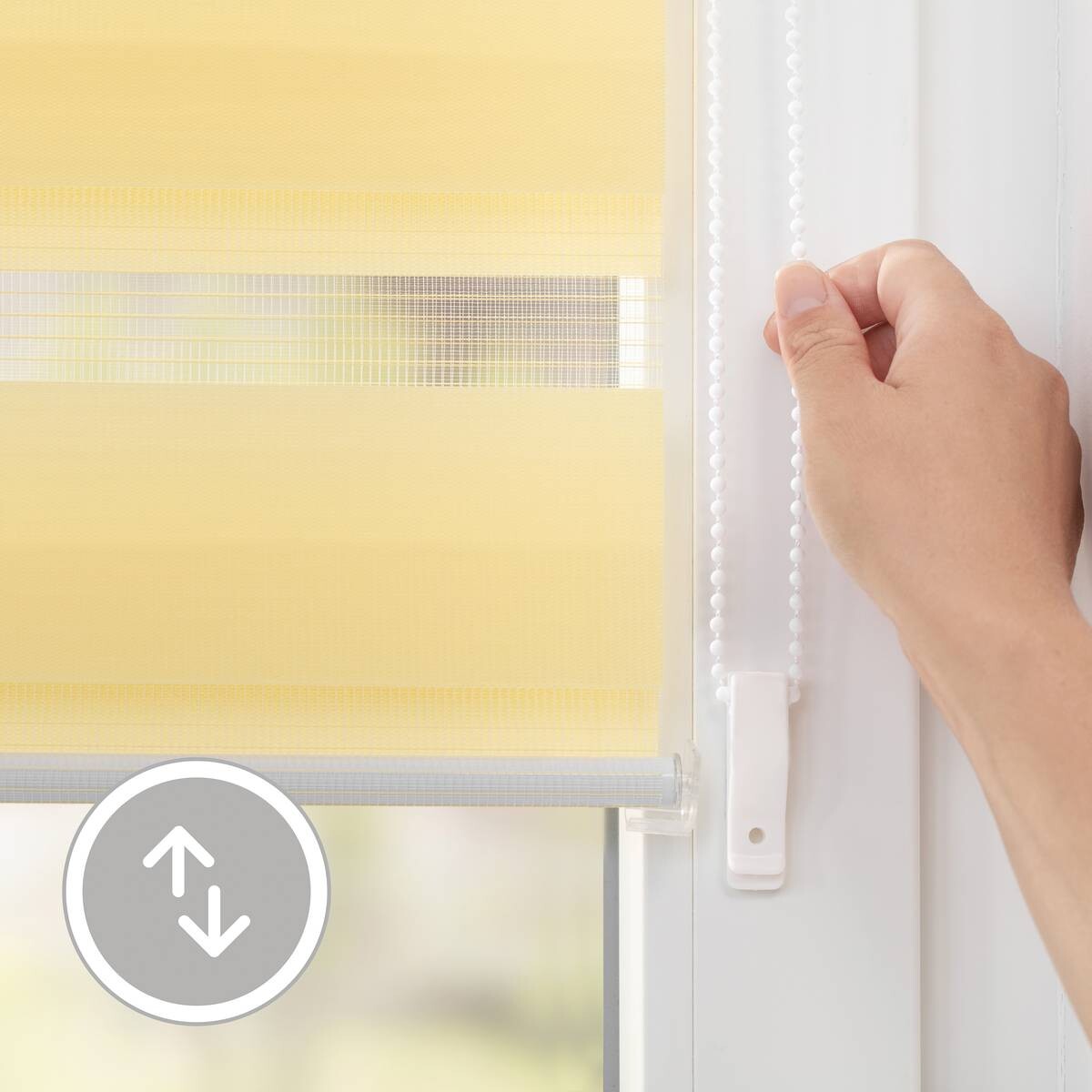 LICHTBLICK Doppelrollo Duo gelb B/L: ca. 55x150 cm