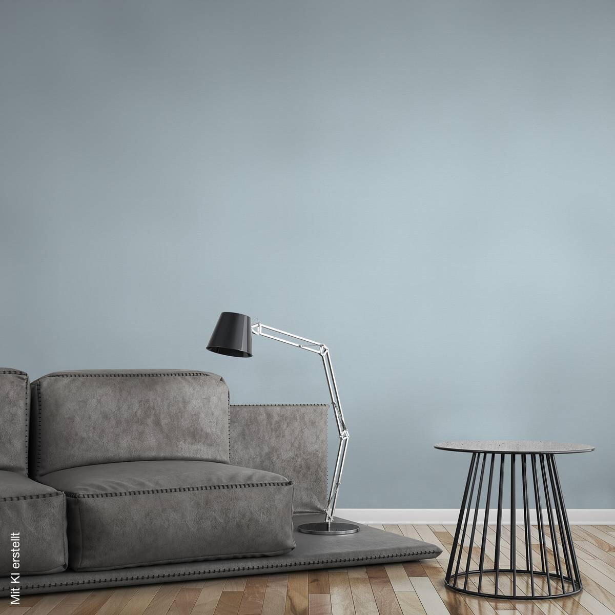 A.S.Creation Vliestapete Attractive Uni blau B/L: ca. 53x1005 cm
