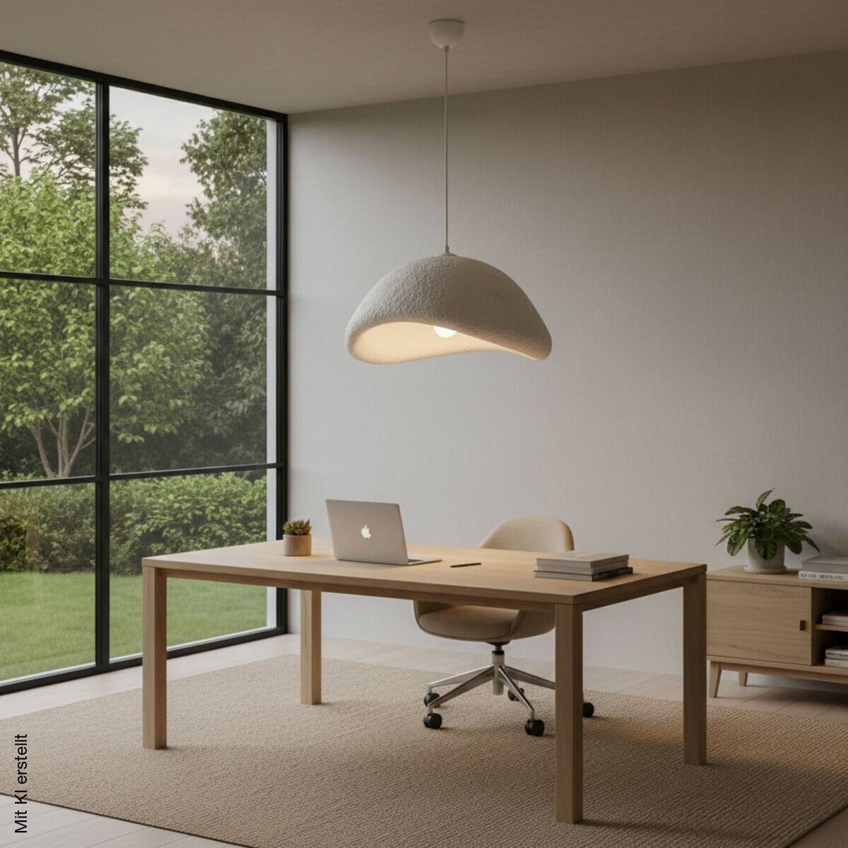 Opviq Pendelleuchte weiß Metall B/H/T/L: ca. 52x120x40x52 cm E27 1 Brennstellen