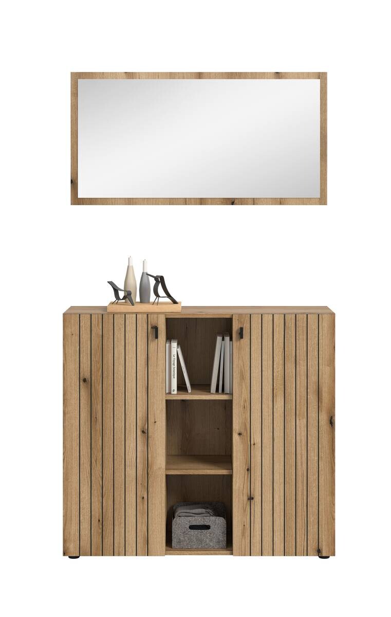 Garderobenset STATION Evoke Oak Nachbildung B/H/T: ca. 106x192x37 cm