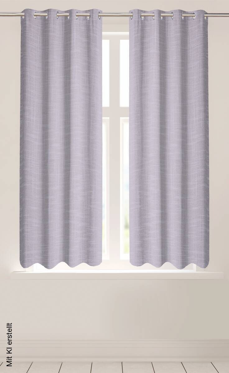 Ösenvorhang Monza flieder 100% Polyester B/L: ca. 135x145 cm
