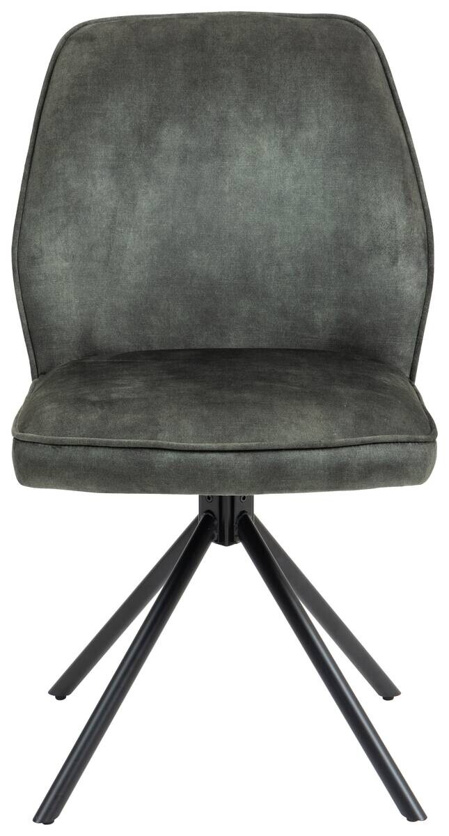 Stuhl Mailand moosgrün Microfaser B/H/T: ca. 53x89x64 cm