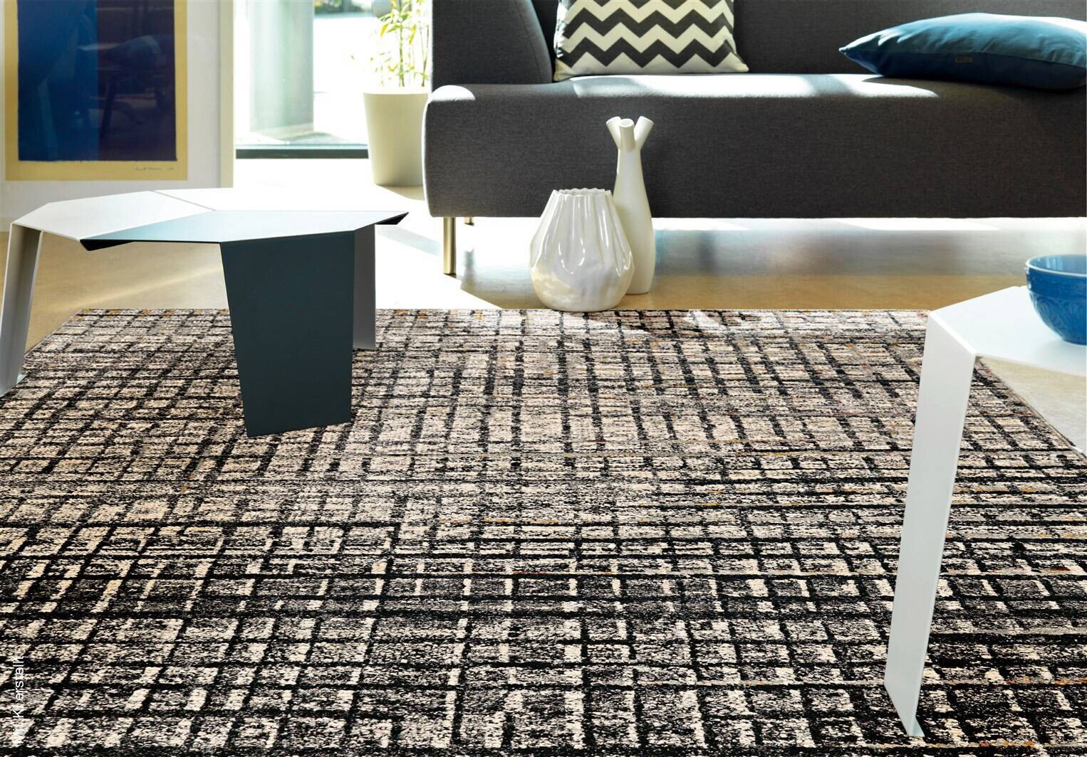 Arte Espina Kurzflorteppich Topaz 5400 grau B/L: ca. 170x240 cm