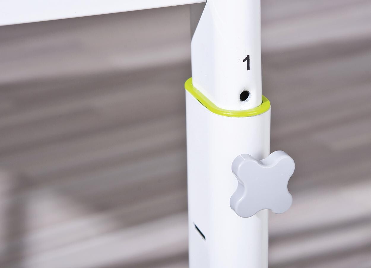 Schreibtisch 2Colorido weiß pink grün B/H/L: ca. 70,5x69,5x101 cm