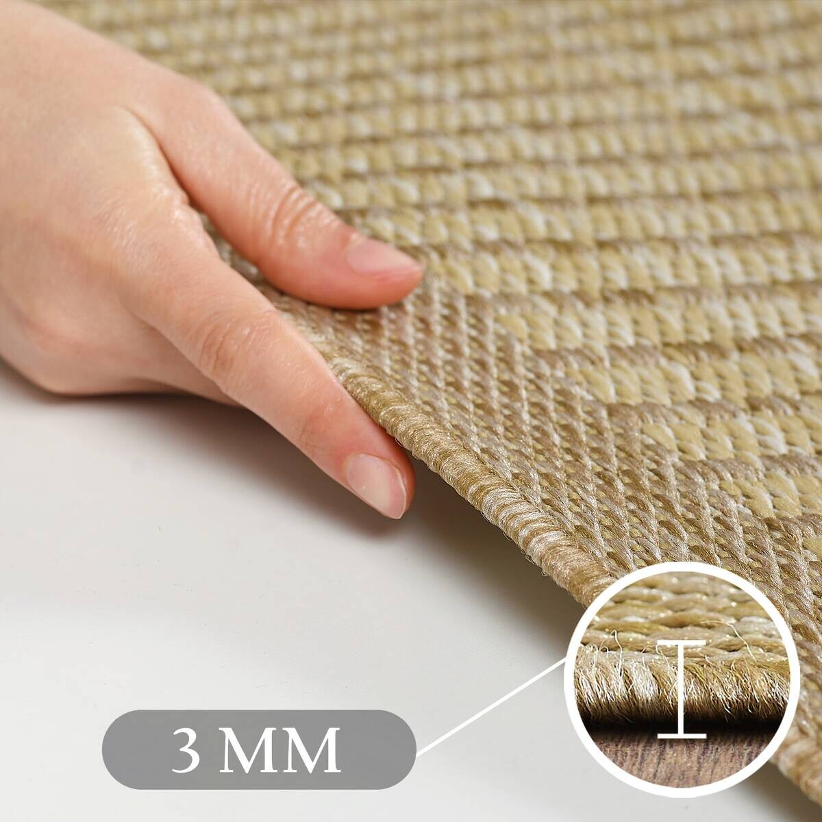 Ayyildiz Teppich GIZA beige D: ca. 200 cm