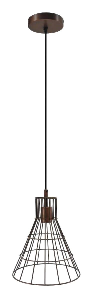Kayoom Pendelleuchte Bellatrix Kupfer Eisen H: ca. 31 cm E27 1 Brennstellen