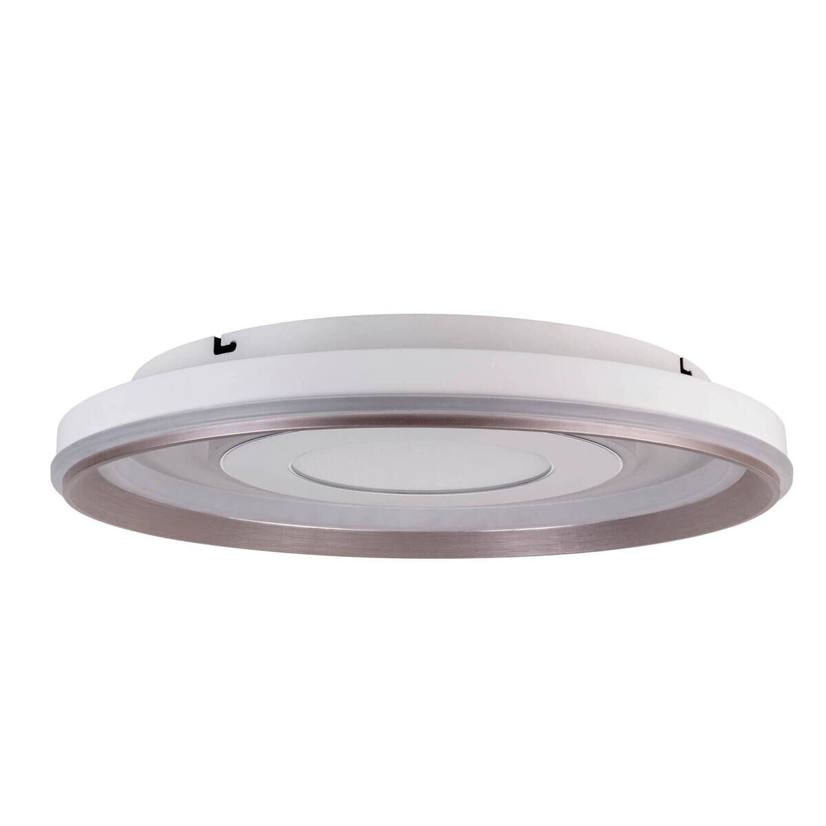 Näve Leuchten LED-Deckenleuchte weiß Kunststoff Metall B/H/T/D: ca. 50x7,5x50x50 cm