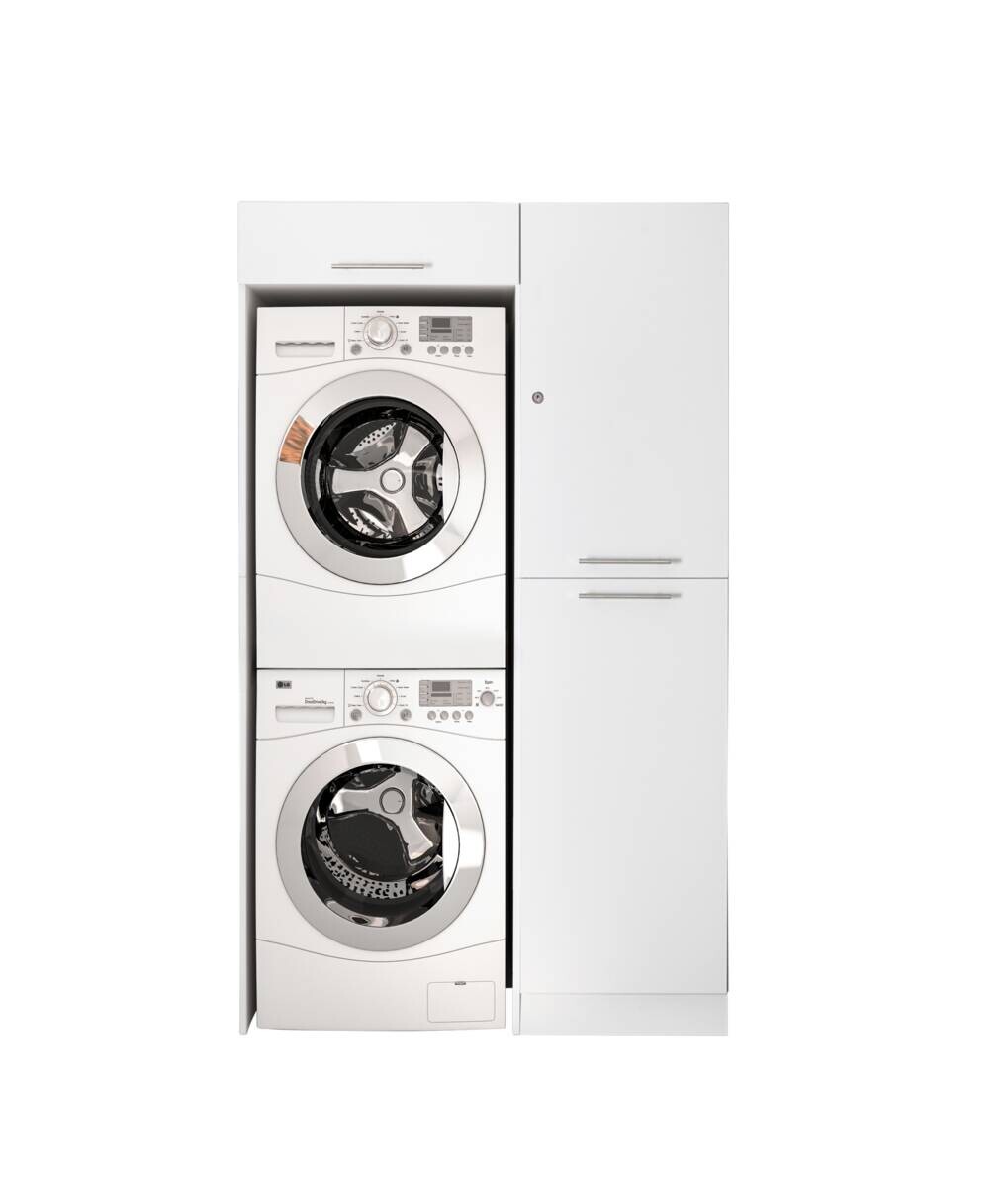 Respekta Hauswirtschaftsraum-Set Clara weiß matt B/H/T: ca. 117,4x200x67,6 cm