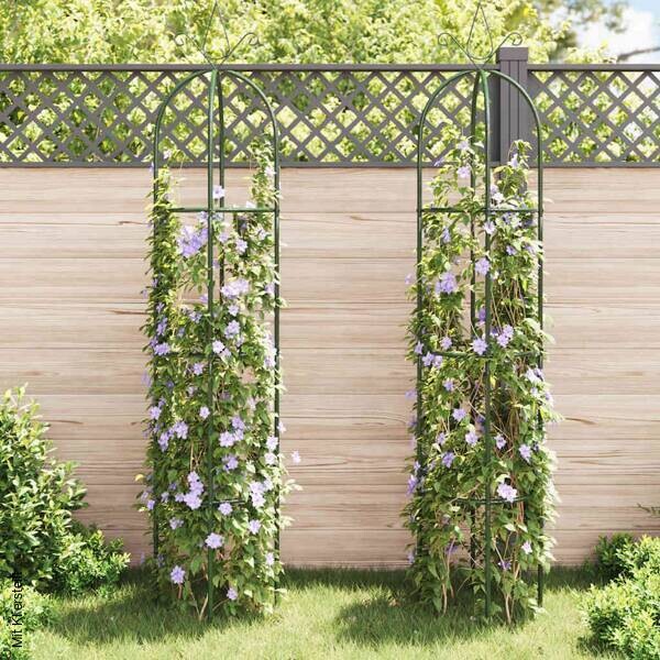 Garten-Ranktürme 2er-Set grün B/H/T/L: ca. 38x190x38x38 cm