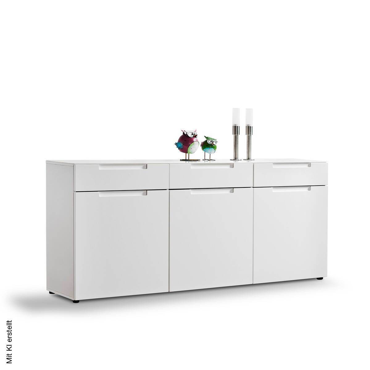 Sideboard Mailand weiß Hochglanz B/H/T: ca. 192x83x40 cm