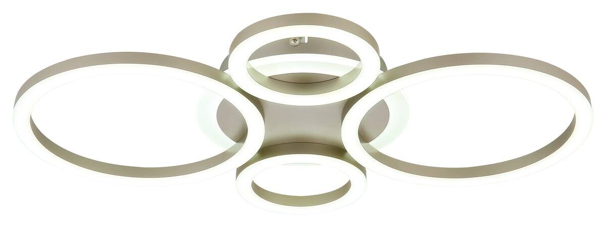 GLOBO LED-Deckenleuchte champagner kaffee Metall Kunststoff B/H/L: ca. 35,5x6,1x53 cm 1 Brennstellen