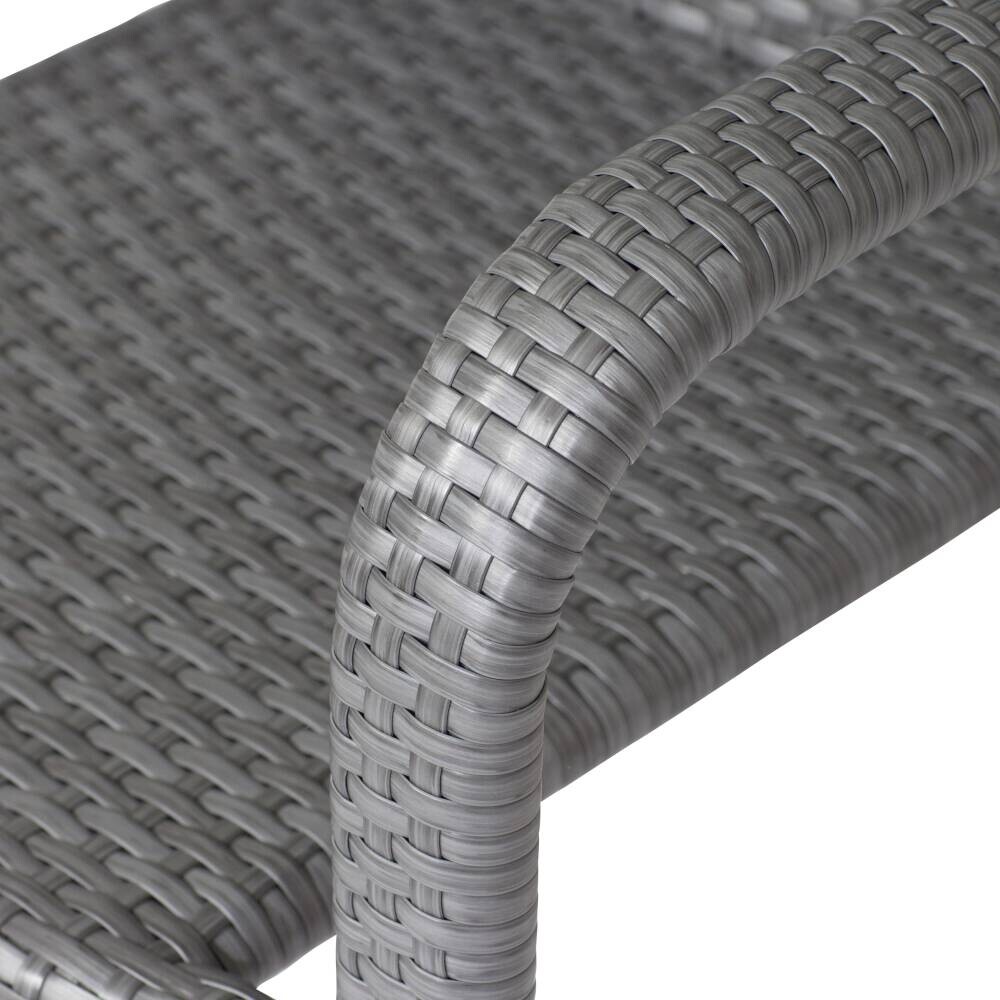 Gardamo Sessel 2er Set MINAS titanfarbig Kunststoff B/H/L: ca. 57x85x61 cm