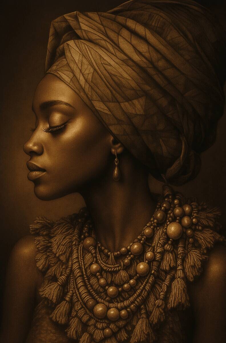 Keilrahmenbild Frau B/H: ca. 118x78 cm