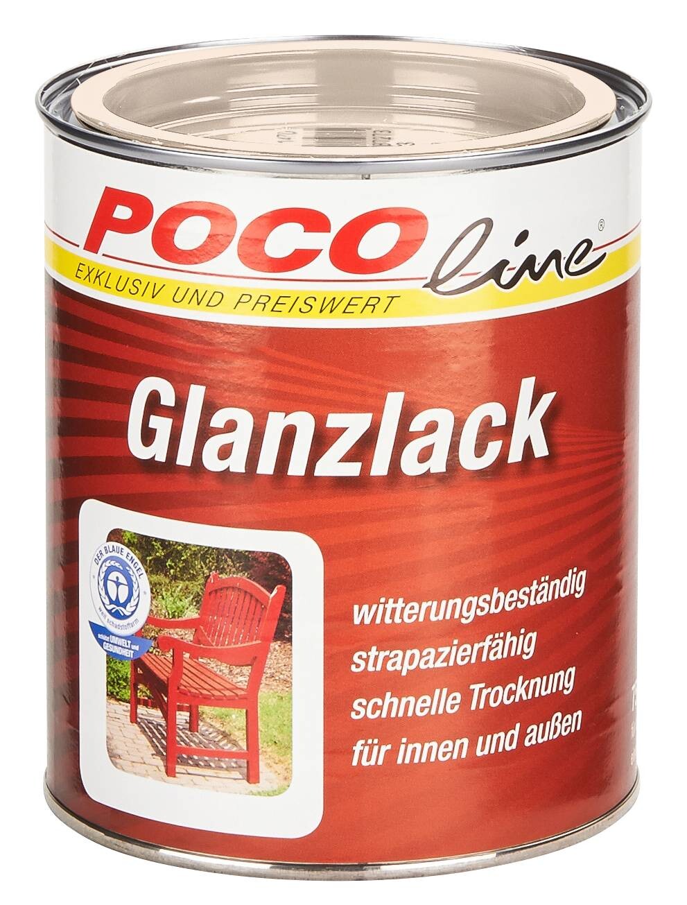 POCOline Glanzlack cremeweiß ca. 0,75 l