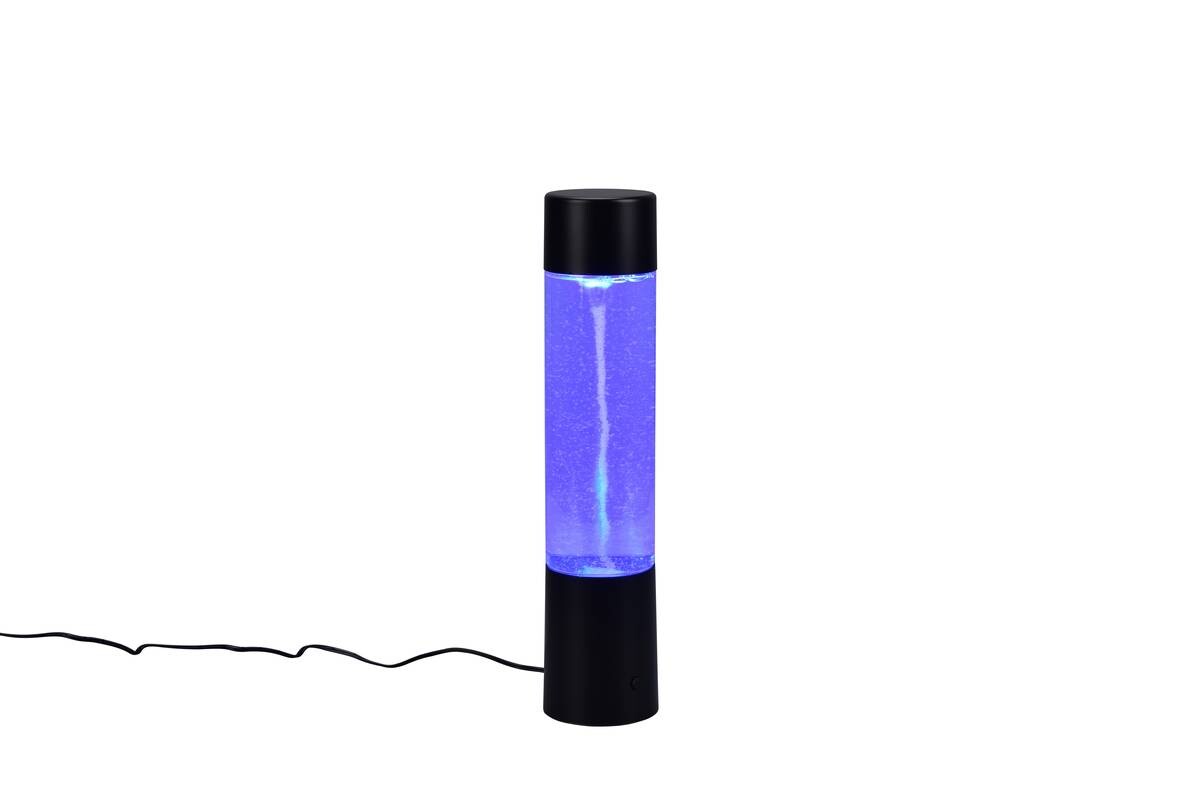 Reality Tischleuchte Tornado mattschwarz transparent Kunststoff Acryl H/D: ca. 34x7 cm 1 Brennstellen