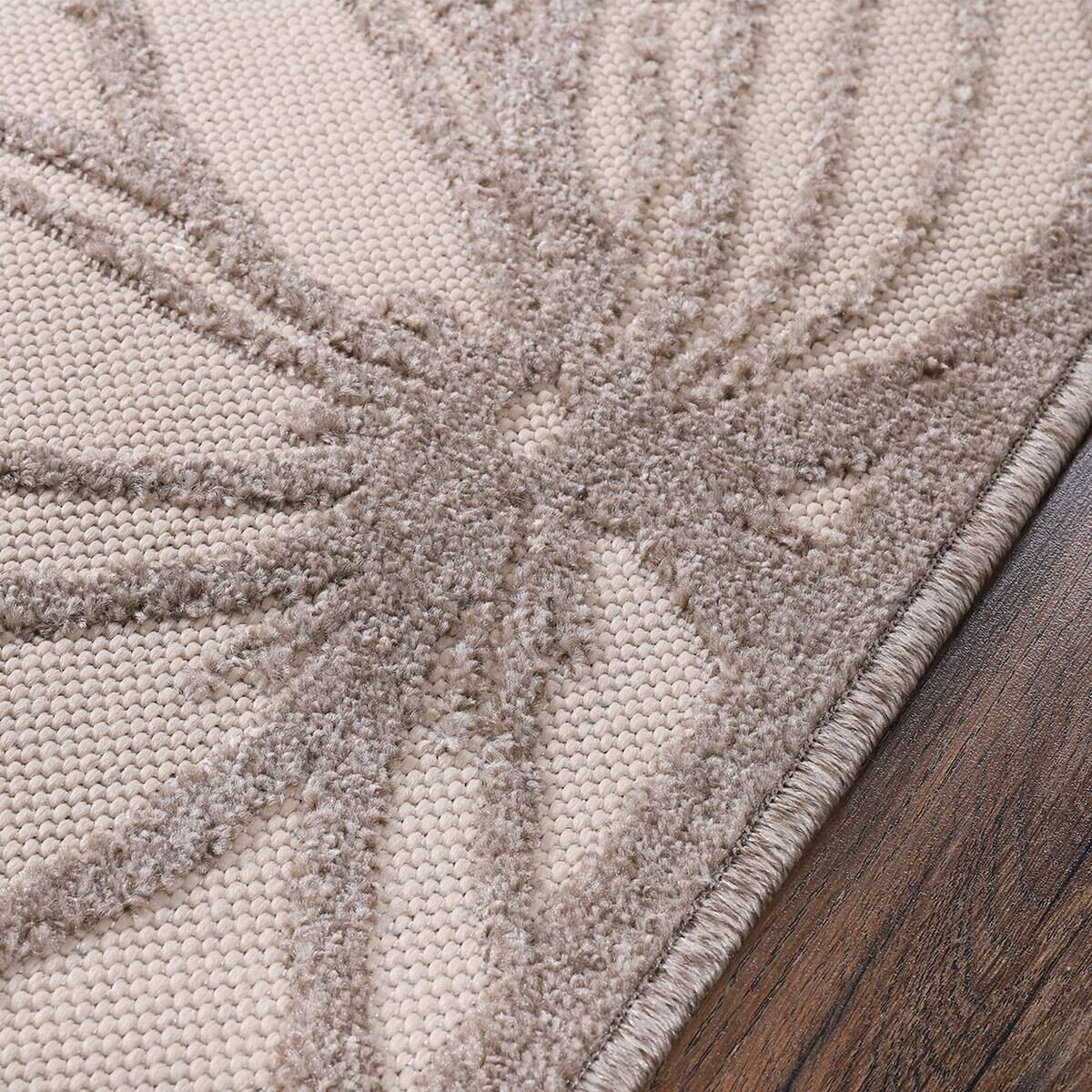 Sanat Outdoorteppich FLORAL creme B/L: ca. 60x110 cm