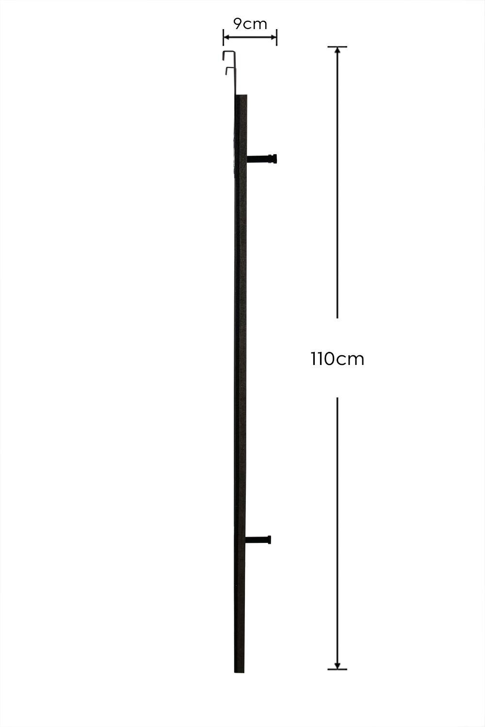 Türgarderobe Grace schwarz B/H/T: ca. 30x100x7 cm