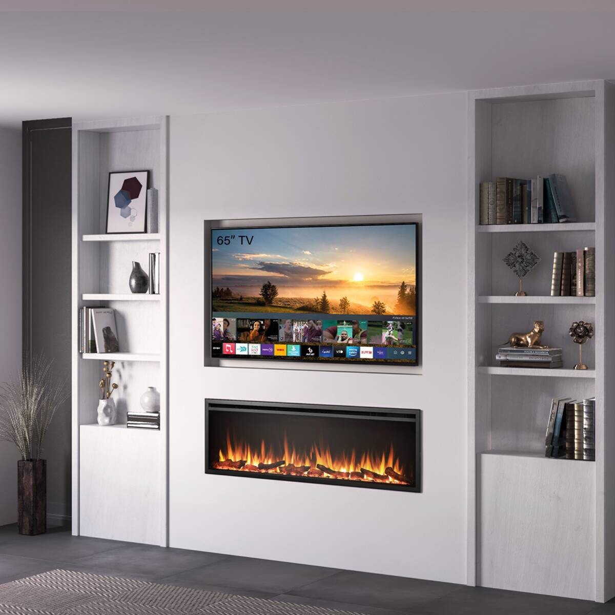 Balderia Elektrischer-Kamin Atlanta EF288B schwarz B/H/L: ca. 14,7x48x152,4 cm