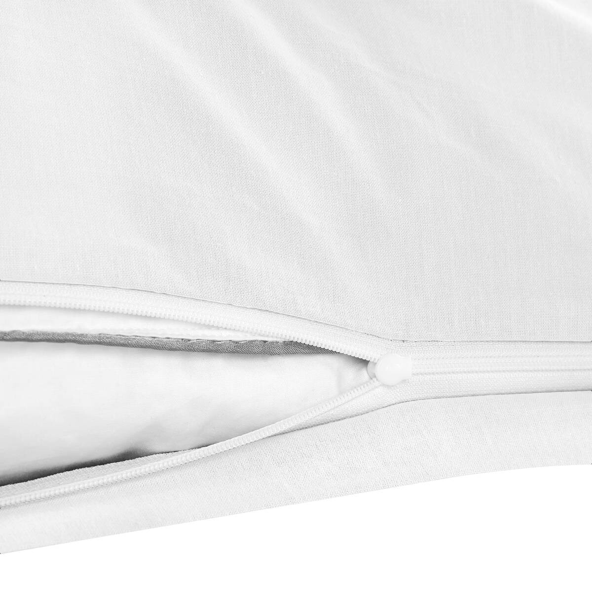 Kissenhülle Renforce weiß 100% Baumwolle B/L: ca. 40x80 cm