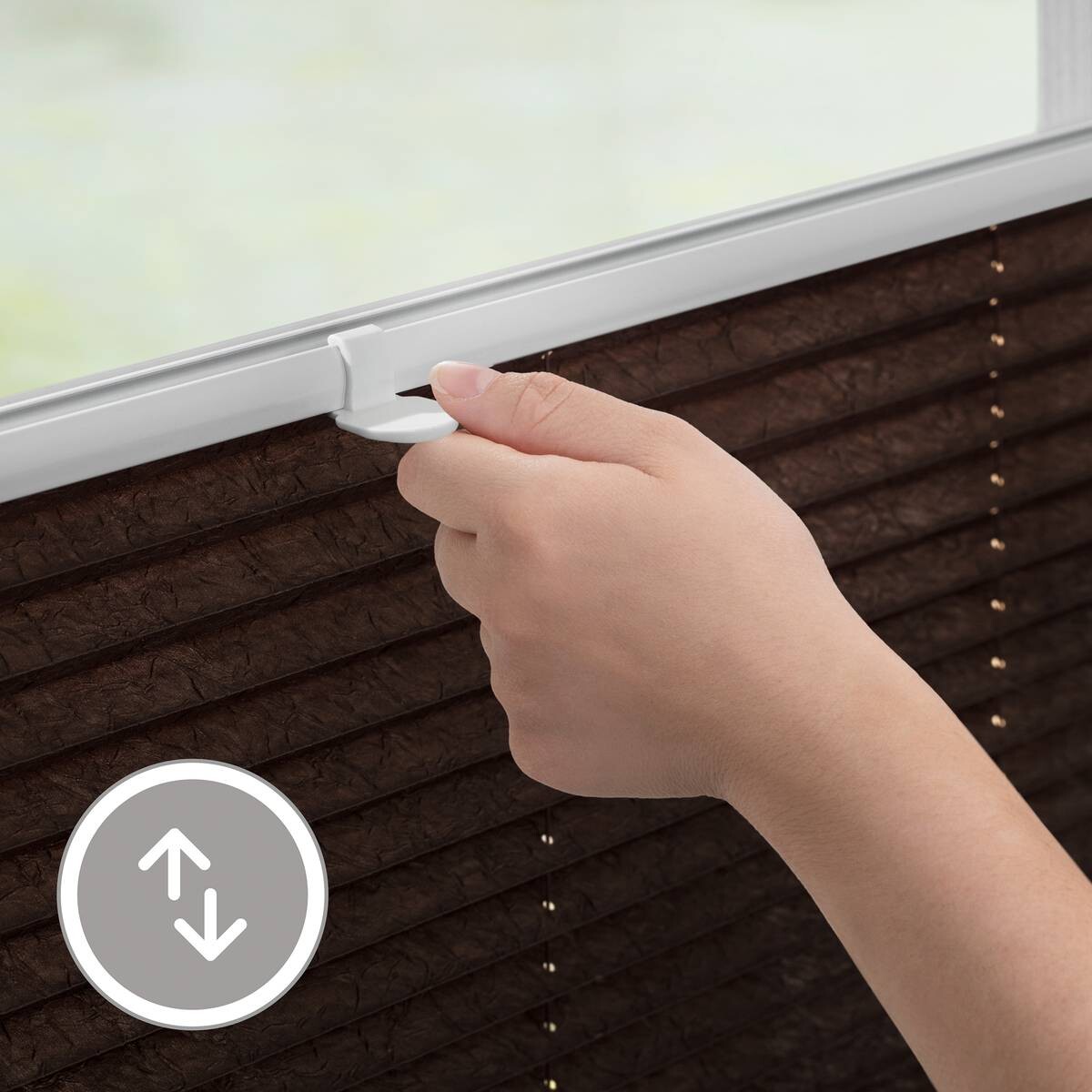 LICHTBLICK Spannplissee braun B/L: ca. 50x130 cm