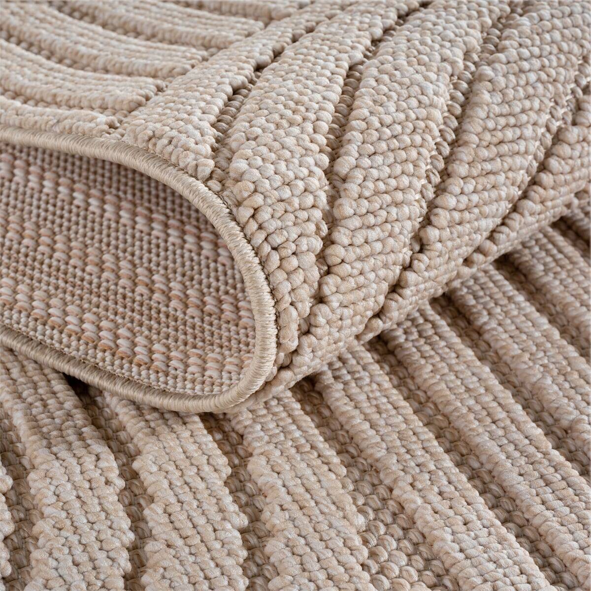 Ayyildiz Kurzflorteppich HELIX beige B/H/L: ca. 200x0,7x200 cm