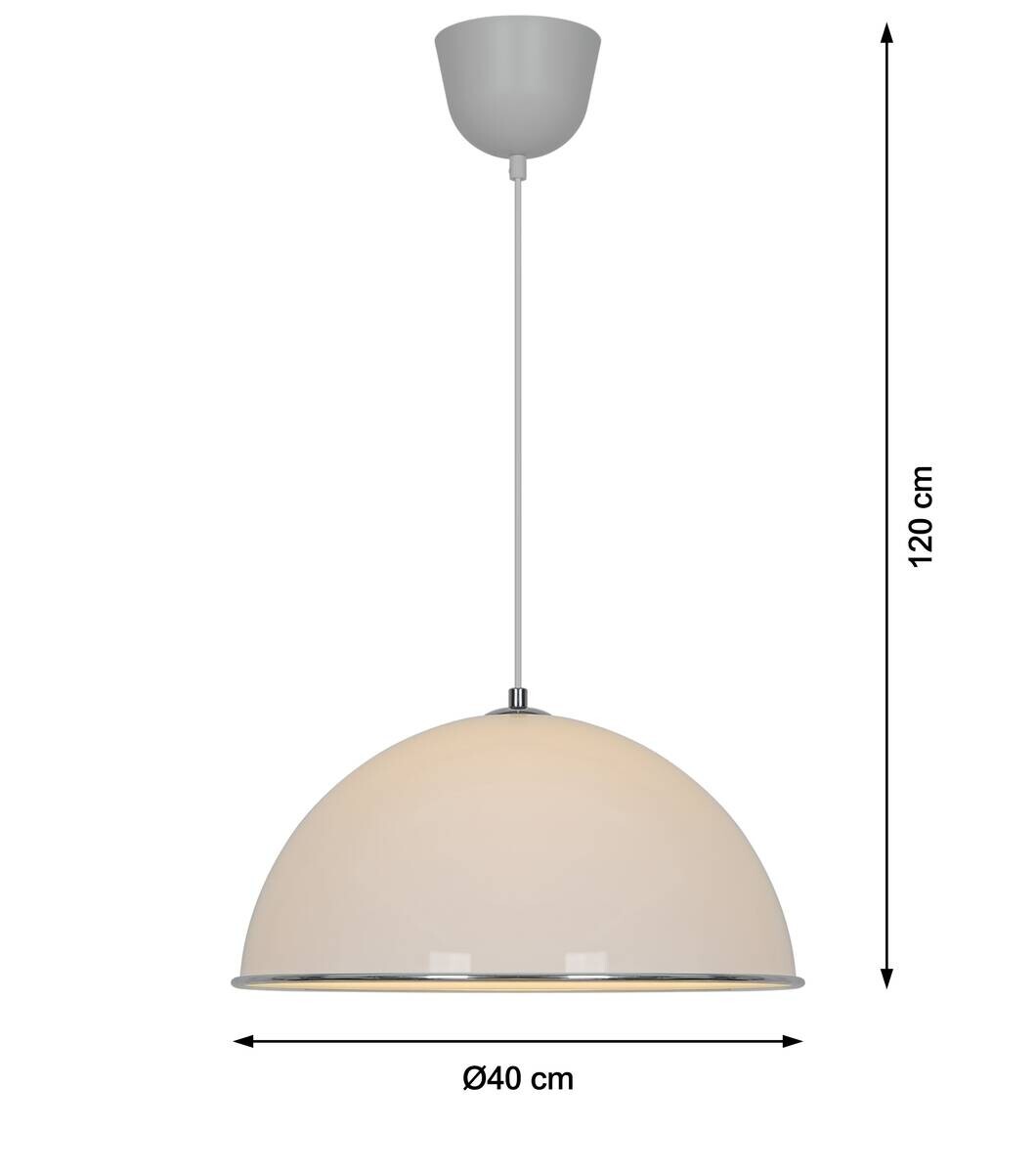 POCOline Pendelleuchte Lina weiß Kunststoff H/D: ca. 120x39,5 cm E27 1 Brennstellen
