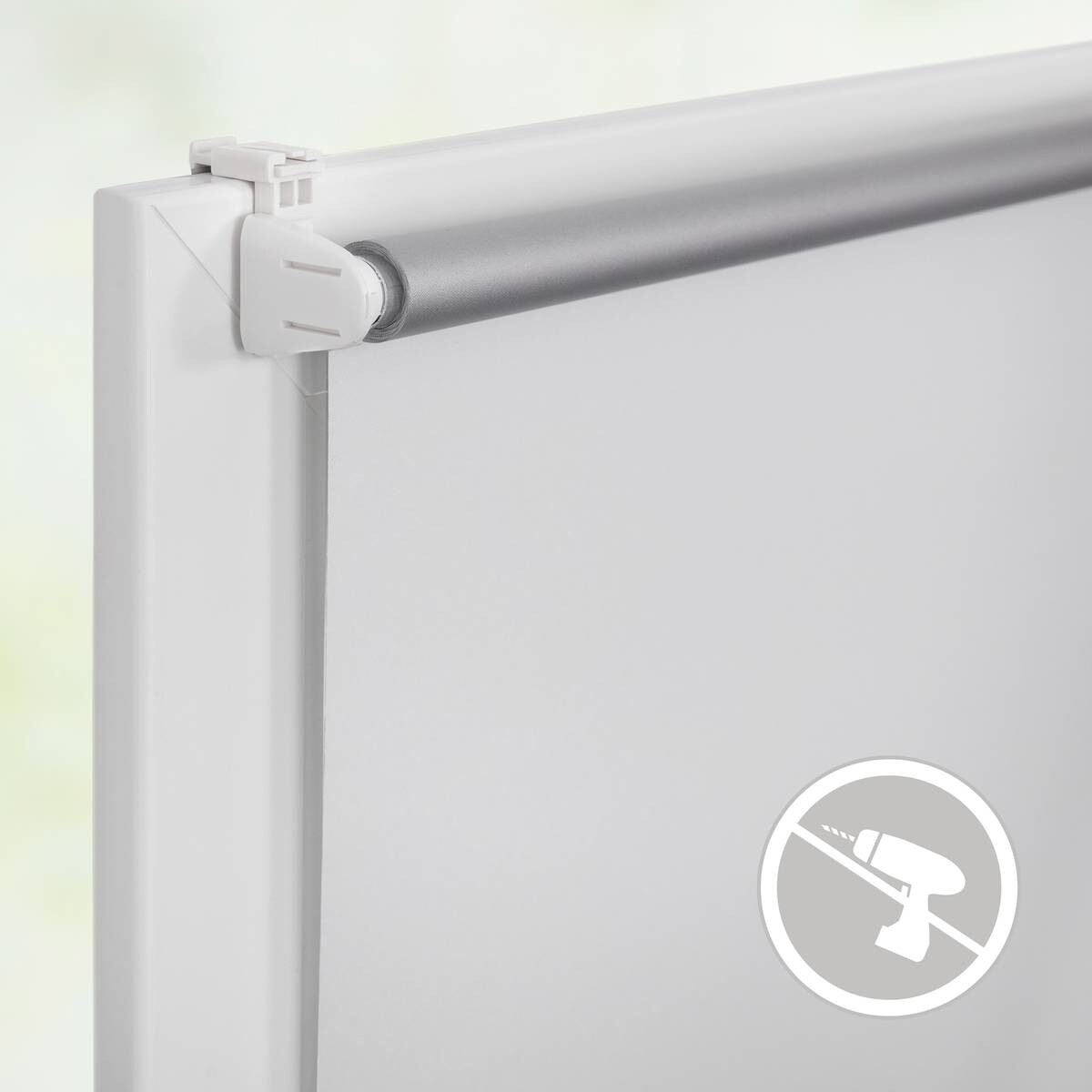 LICHTBLICK Thermo Klebe-/Klemmrollo Verdunklungsqualität creme B/L: ca. 60x220 cm