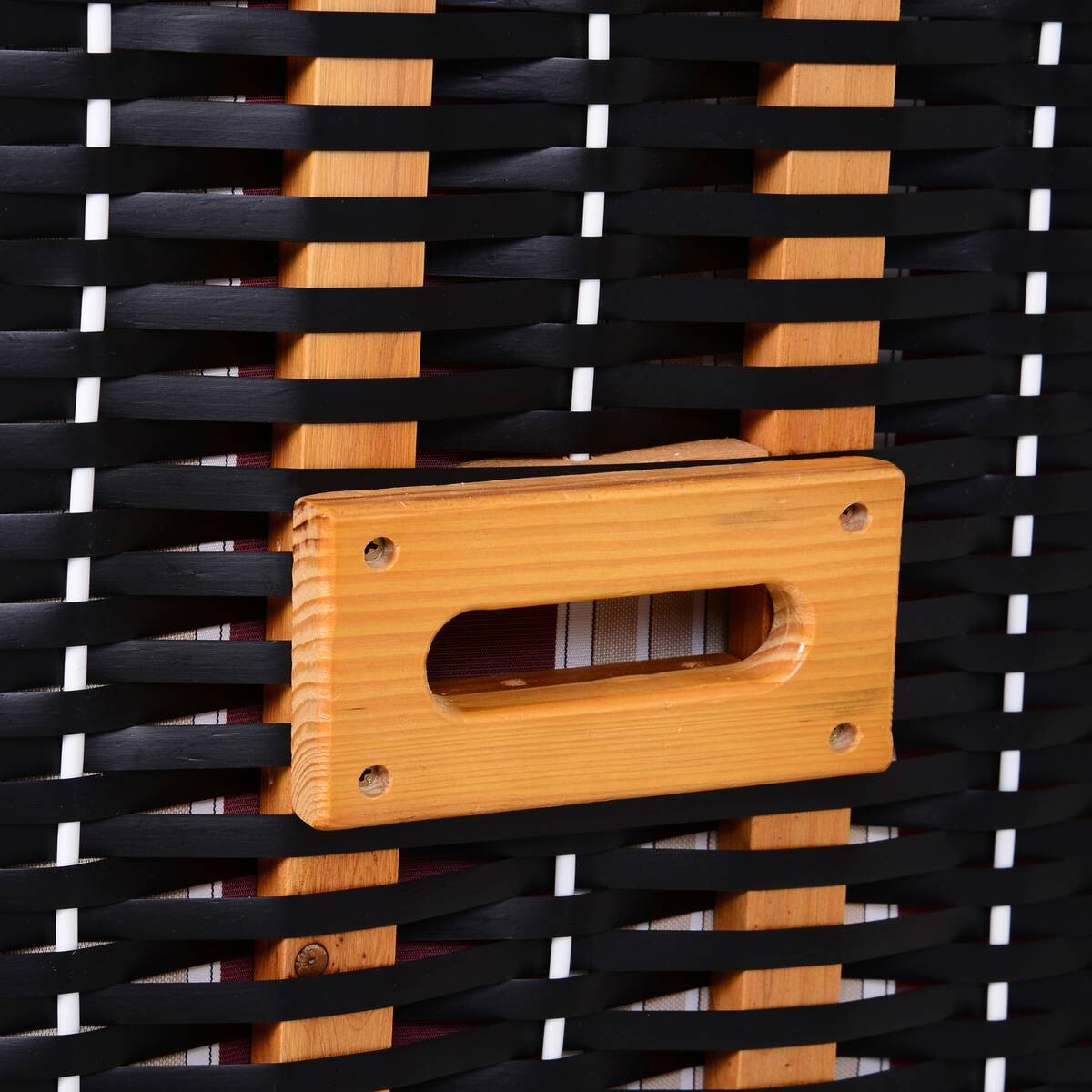 Outsunny Strandkorb braun Metall B/H/T: ca. 118x150x79 cm