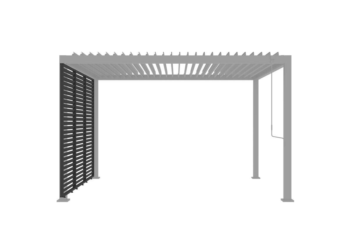 Sichtschutz anthrazit Aluminium B/H/L: ca. 6x234x93 cm
