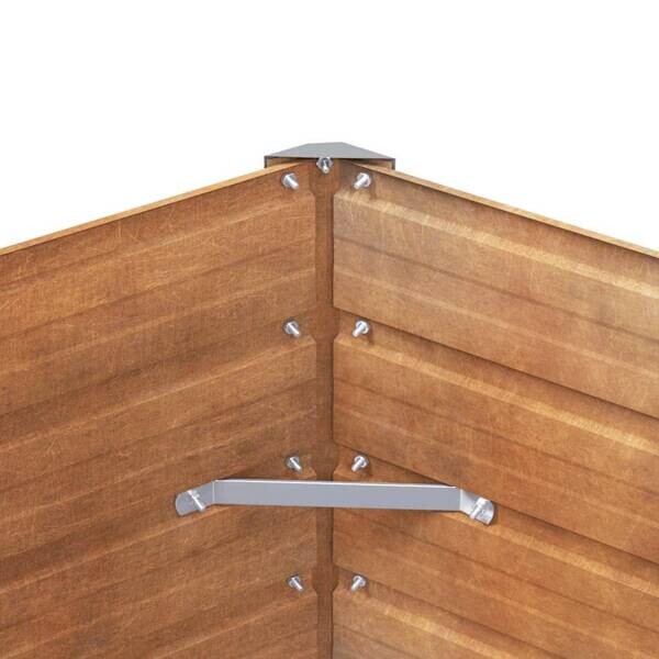 Hochbeet braun Stahl B/H/L: ca. 100x45x100 cm