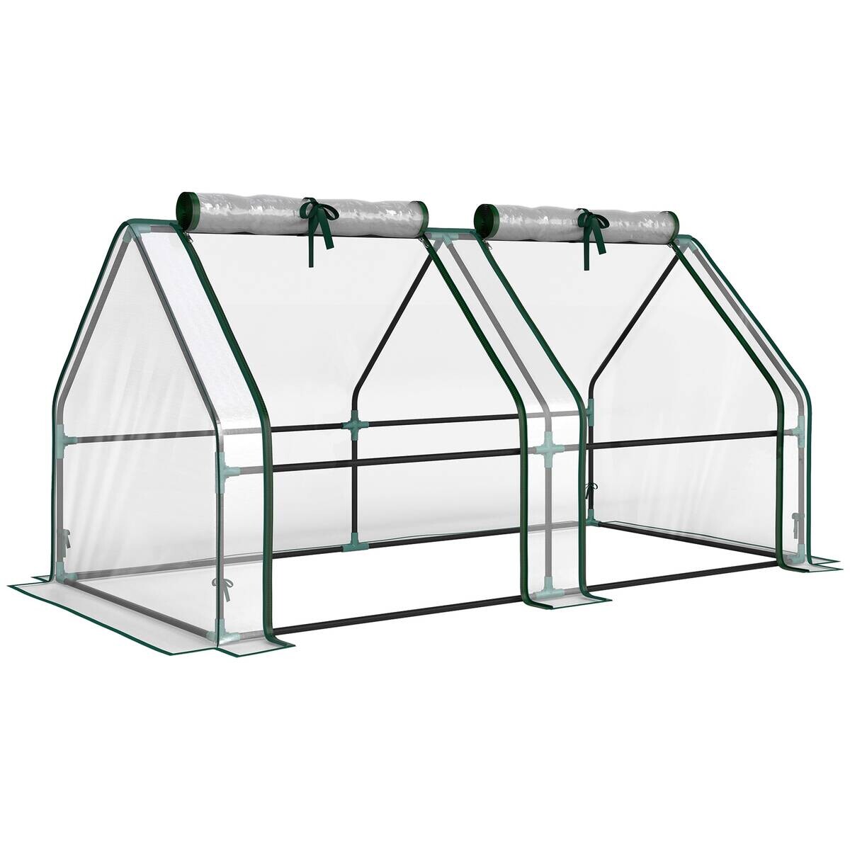 Outsunny Gewächshaus B/H/T/L: ca. 90x90x90x180 cm transparent