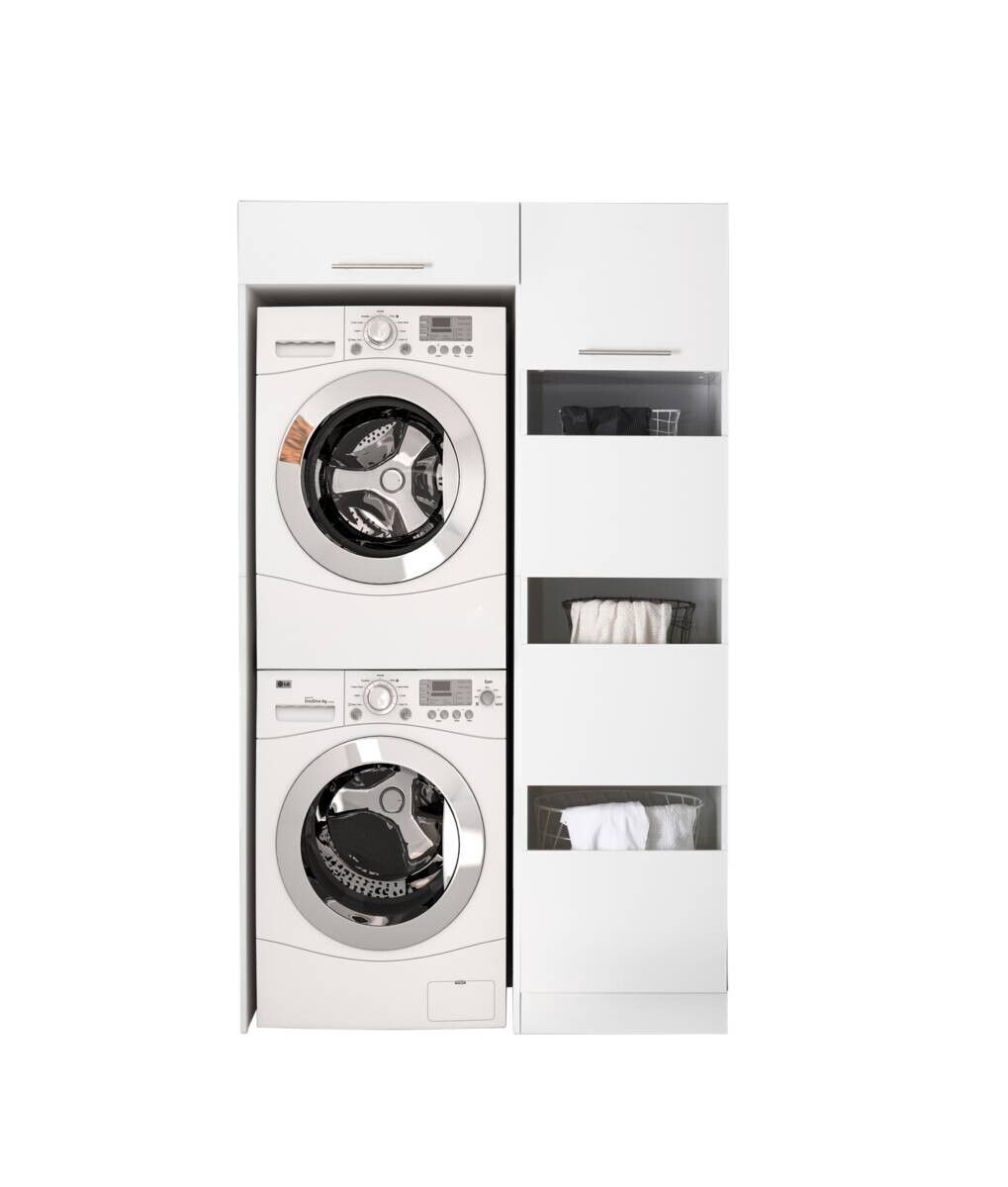 Respekta Hauswirtschaftsraum-Set Clara weiß matt B/H/T: ca. 117,4x200x67,6 cm