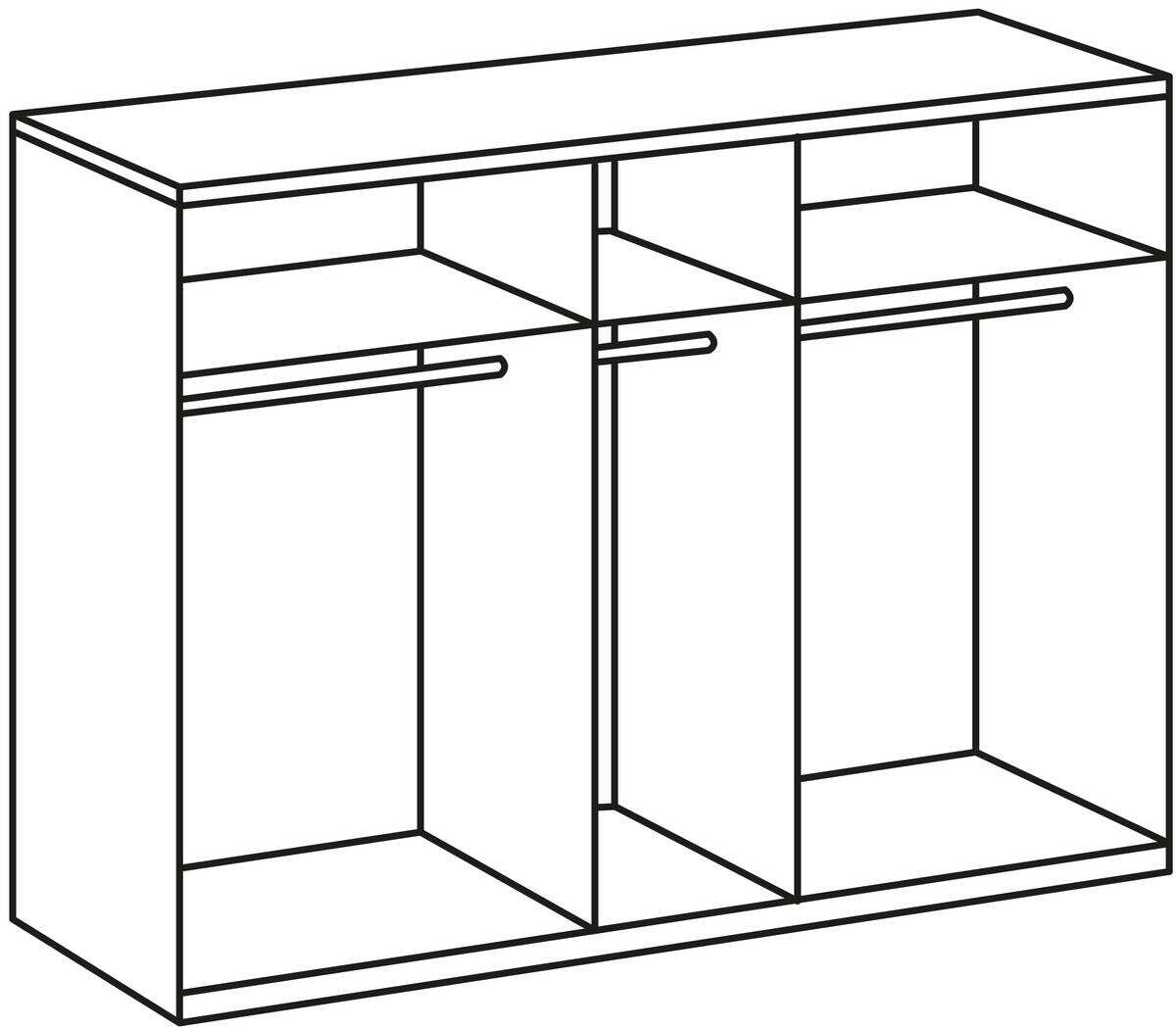 Kleiderschrank Chalet B/H/T: ca. 225x210x58 cm