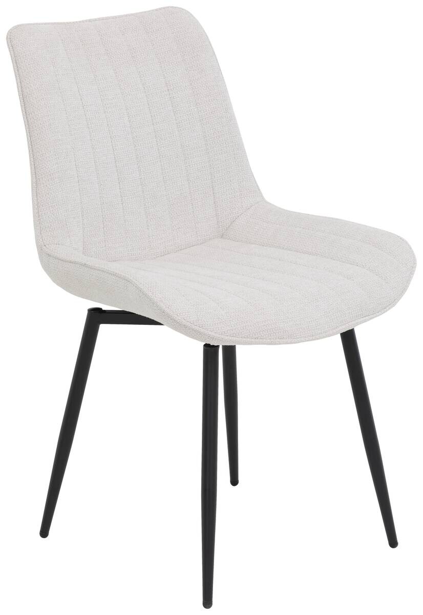 Stuhl Newport, 4er-Set beige Microfaser Webstoff B/H/T: ca. 54x85x63 cm