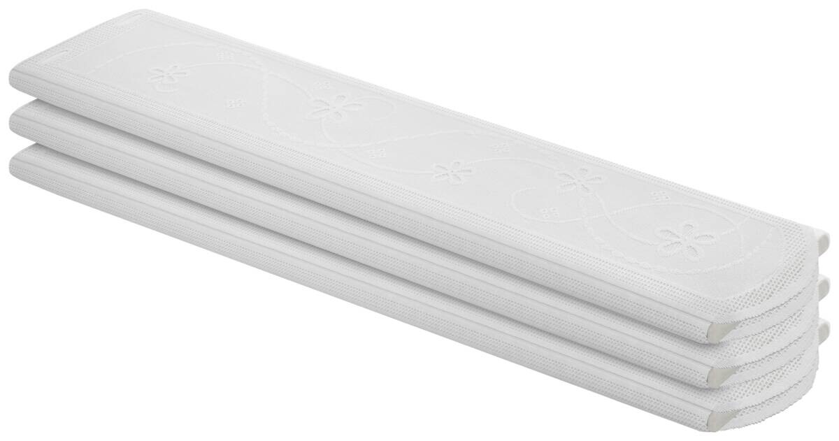 Scheibengardinen-Meterware weiß H: ca. 75 cm