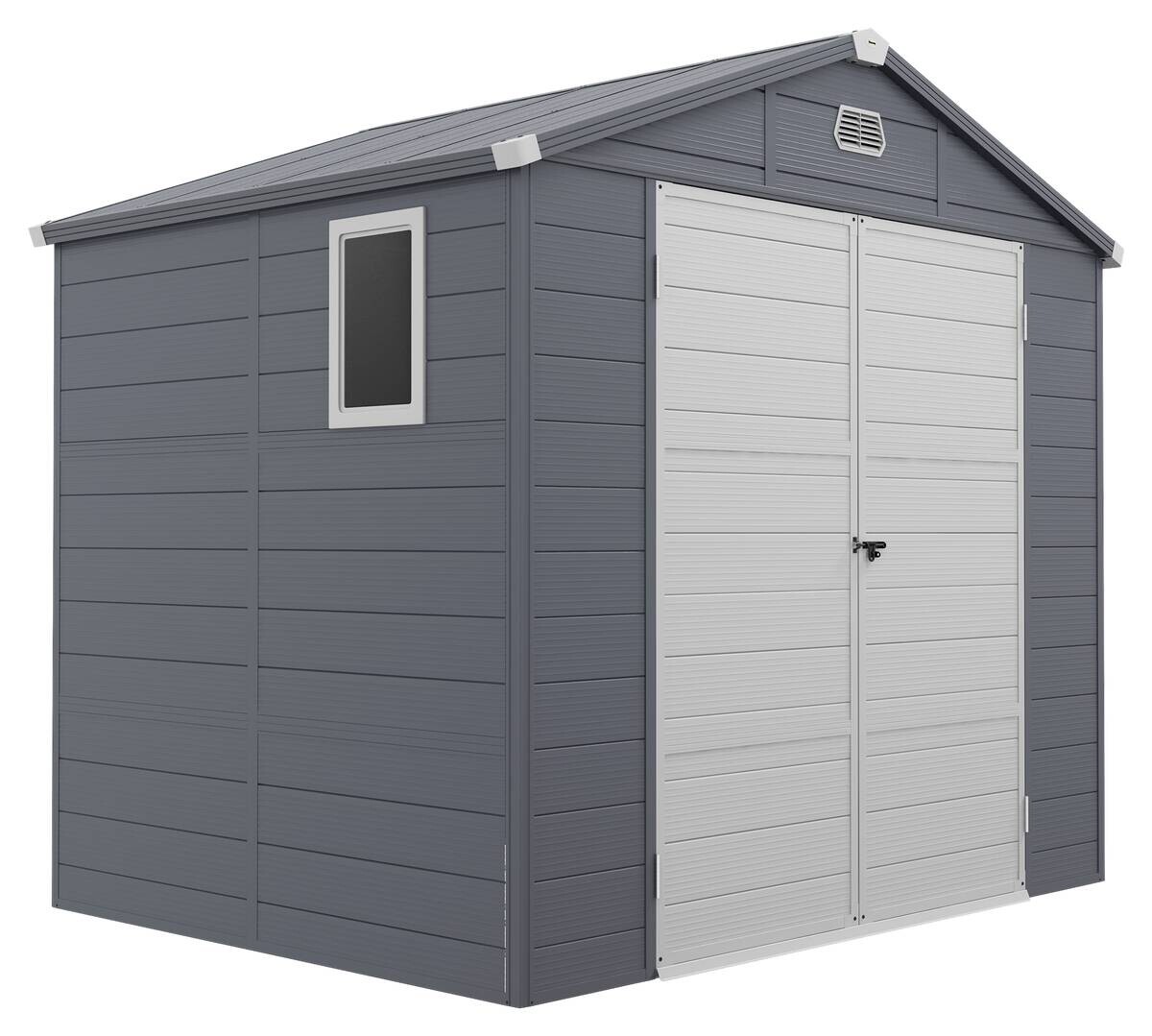 Outsunny Gerätehaus grau B/H/L: ca. 190x228x240 cm