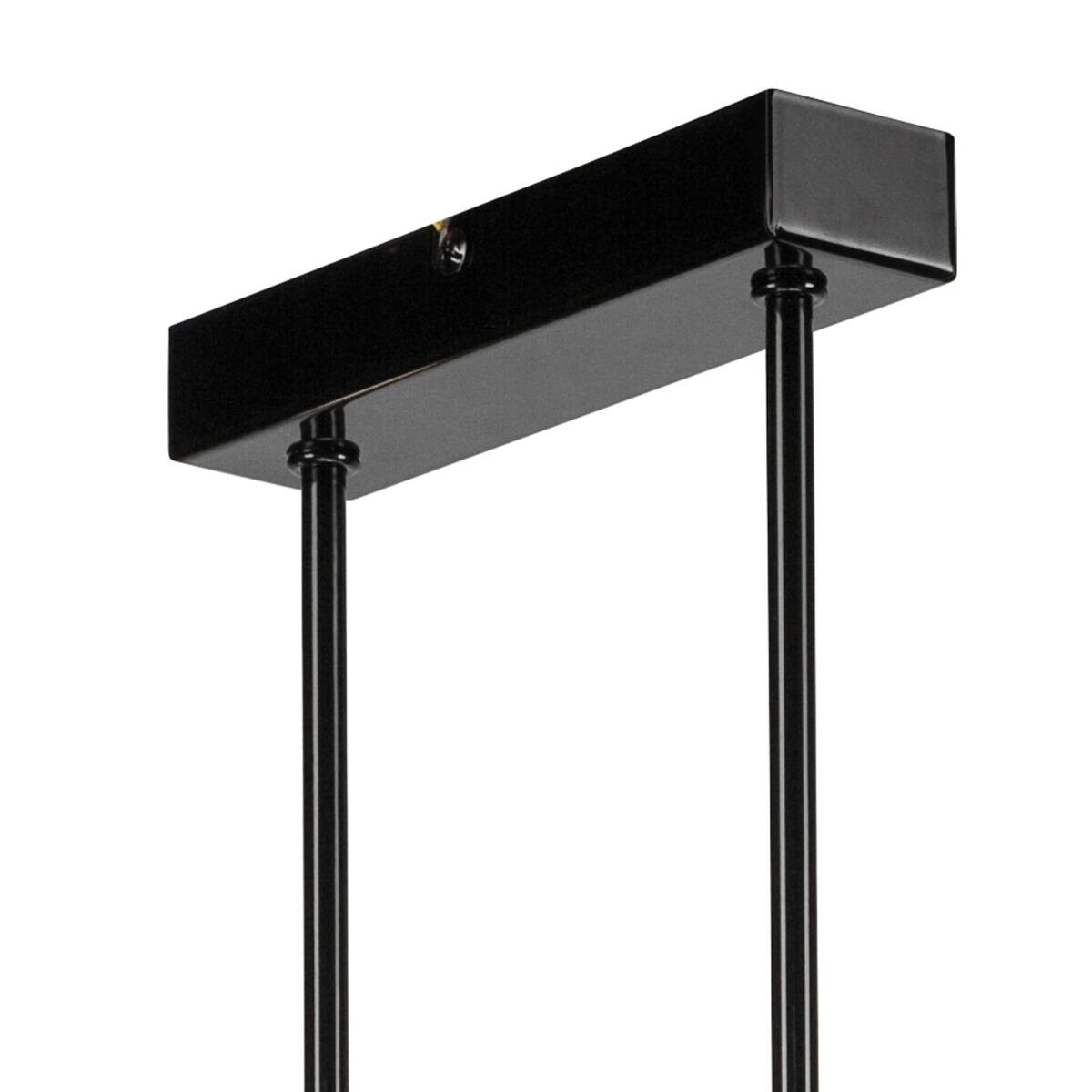 Lamkur Deckenleuchte ASTRID 42855 schwarz Stahl H/L: ca. 32x53 cm E27 4 Brennstellen