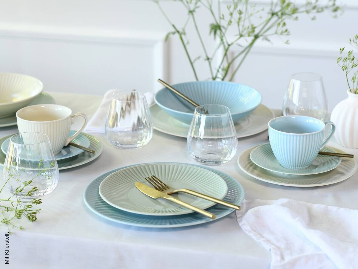 CreaTable Kombiservice Valencia bunt Porzellan 30 tlg.