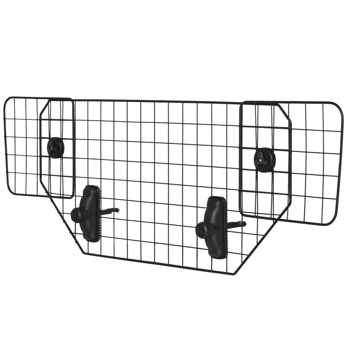 PawHut Hundeschutzgitter schwarz Metall B/H/L: ca. 0,6x40,5x120 cm