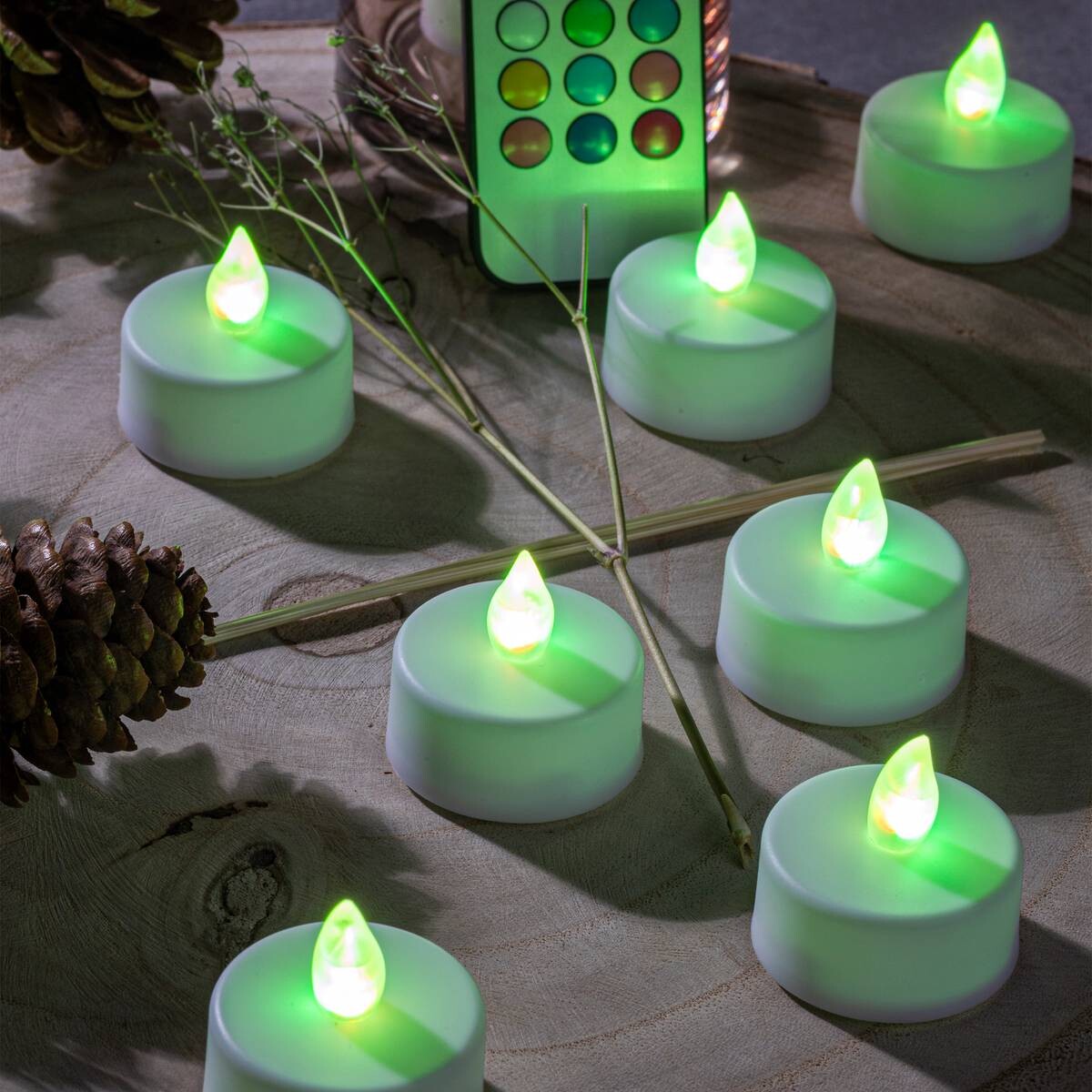 HI LED-Teelichter weiß