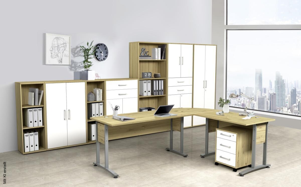 Regal Eiche Artisan Nachbildung B/H/T: ca. 41x123,5x35,5 cm