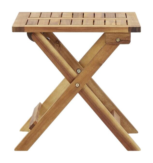 vidaXL Beistelltisch braun Akazie B/H/T/L: ca. 40x40x40x40 cm