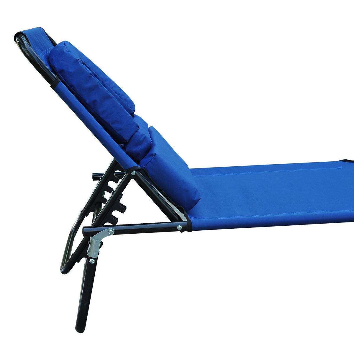 Outsunny Sonnenliege blau Stoff B/H/L: ca. 56x28x190 cm