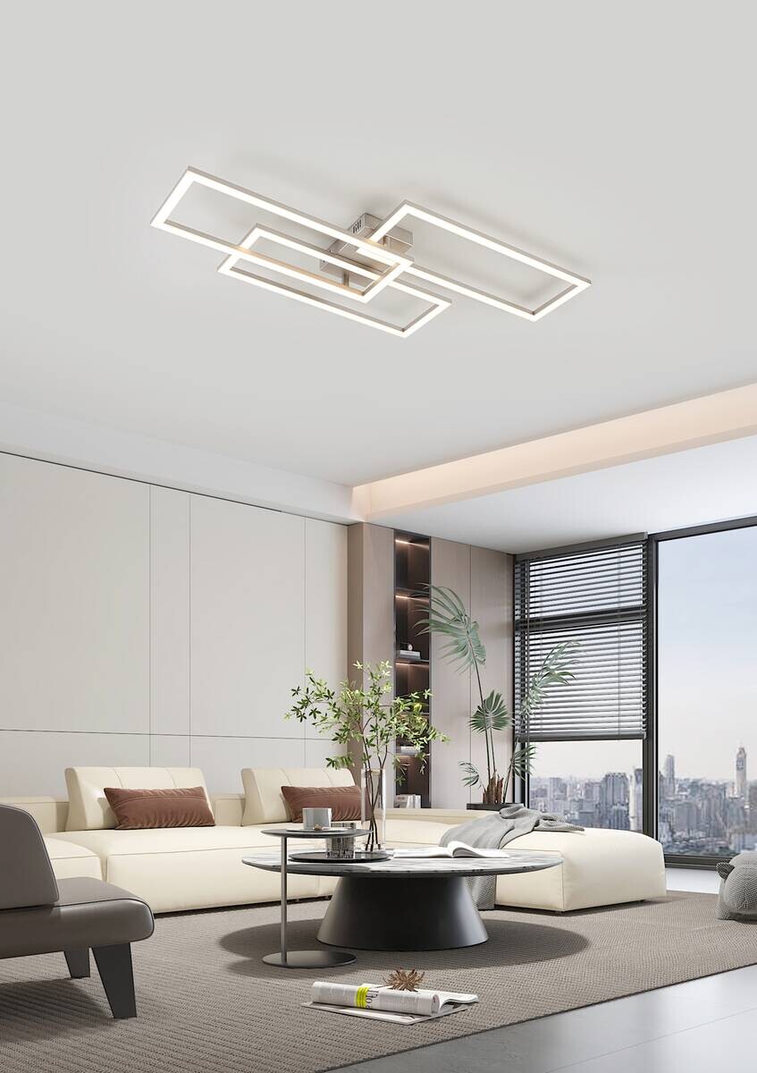 Nolo LED-Deckenleuchte Tre B/H/L: ca. 90x8x80 cm