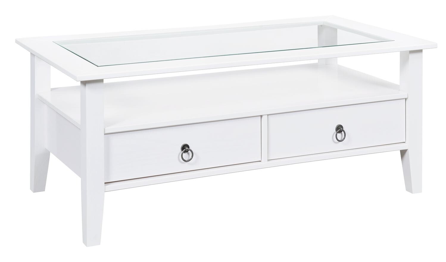 Inter Link Couchtisch Provence weiß Kiefer B/H/T: ca. 115x45x60 cm