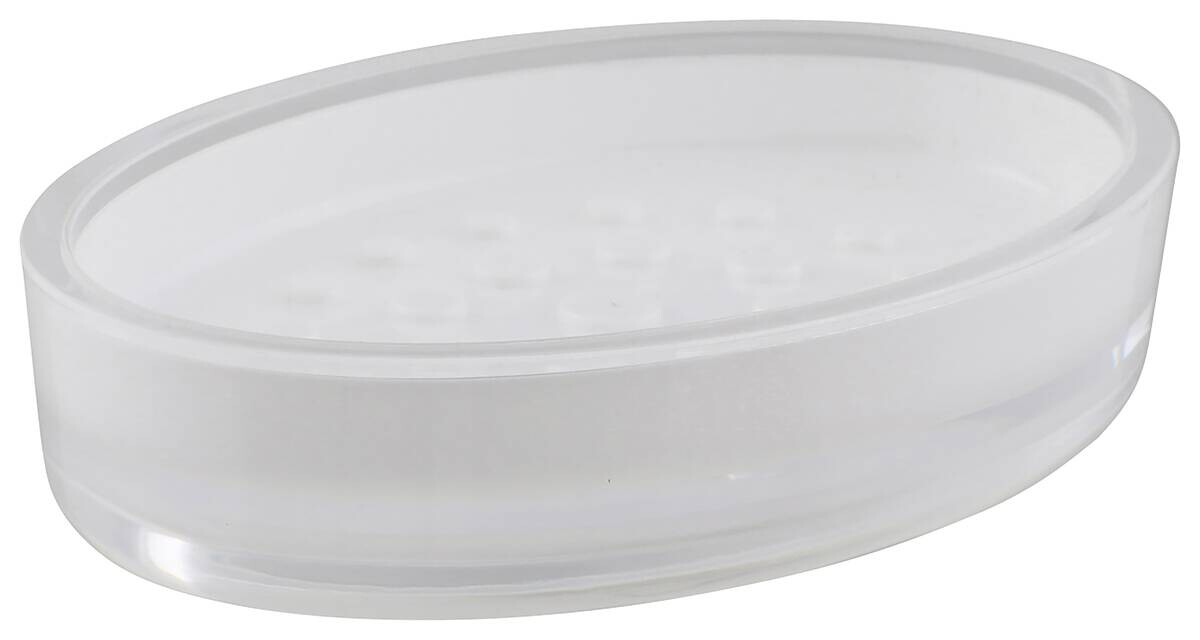 Axentia Seifenschale Graz weiß Kunststoff B/H/L: ca. 2x9,5x13,5 cm