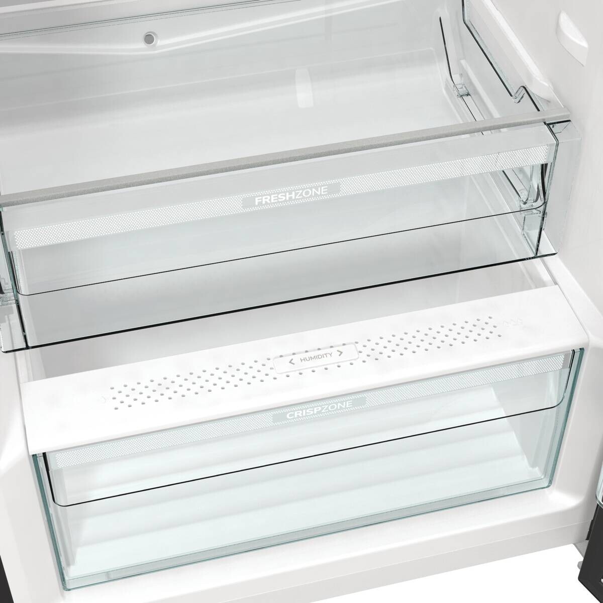 Gorenje VW-Retro-Kühlschrank OBRB615DBK schwarz B/H/L: ca. 59,5x152,5x66,1 cm