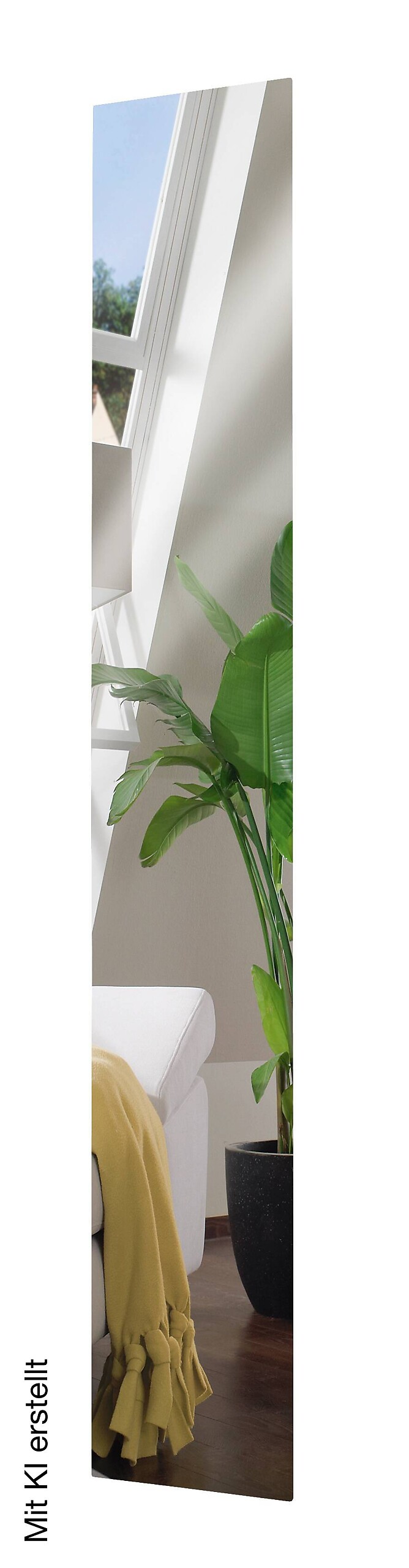 Wandspiegel Wanda grau B/H: ca. 25x150 cm